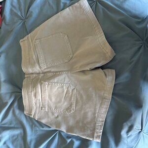 Spanx twill shorts- khaki size medium